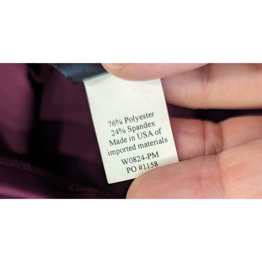 Betabrand Billion Dollar Peplum Top in Plum Size Medium - Picture 7 of 8